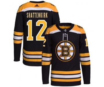 Men's Boston Bruins #12 Kevin Shattenkirk Black Stitched Jersey