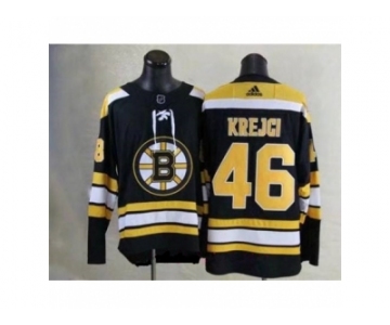 Men's Boston Bruins #46 David Krejci Black 2017-2018 adidas Hockey Stitched NHL Jersey
