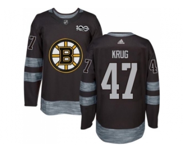 Men's Boston Bruins #47 Torey Krug Black 1917-2017 100th Anniversary Stitched NHL Jersey