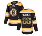 Men's Boston Bruins #88 David Pastrnak Authentic Black Drift Fashion 2019 Stanley Cup Final Bound Hockey Jersey