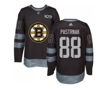 Men's Boston Bruins #88 David Pastrnak Black 1917-2017 100th Anniversary Stitched NHL Jersey