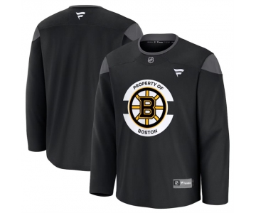 Men's Boston Bruins Black 2024-25 Home Team Practice Stitched Hockey Jersey