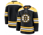 Men's Boston Bruins Blank Black 2024-25 Home Stitched Hockey Jersey