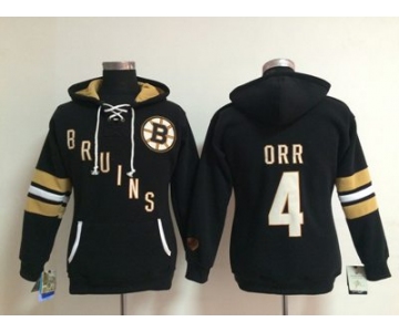 women nhl jerseys boston bruins #4 orr black[pullover hooded sweatshirt]