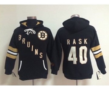 women nhl jerseys boston bruins #40 rask black[pullover hooded sweatshirt]