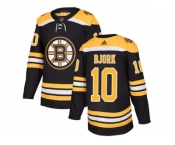 Youth Adidas Boston Bruins #10 Anders Bjork Black Home Authentic Stitched NHL Jersey