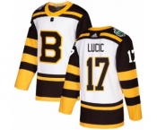 Youth Adidas Boston Bruins #17 Milan Lucic Authentic White 2019 Winter Classic NHL Jersey