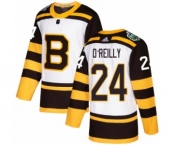 Youth Adidas Boston Bruins #24 Terry O'Reilly Authentic White 2019 Winter Classic NHL Jersey