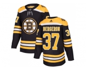 Youth Adidas Boston Bruins #37 Patrice Bergeron Black Home Authentic Stitched NHL Jersey