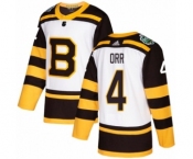 Youth Adidas Boston Bruins #4 Bobby Orr Authentic White 2019 Winter Classic NHL Jersey