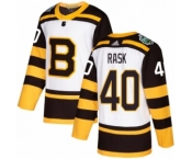 Youth Adidas Boston Bruins #40 Tuukka Rask Authentic White 2019 Winter Classic NHL Jersey