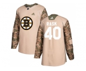 Youth Adidas Boston Bruins #40 Tuukka Rask Camo Authentic 2017 Veterans Day Stitched NHL Jersey