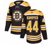 Youth Adidas Boston Bruins #44 Steven Kampfer Authentic Black Home NHL Jersey