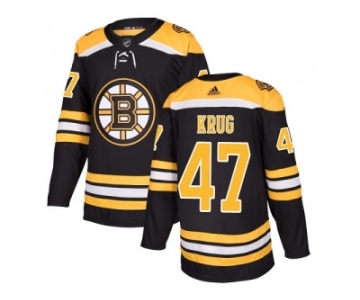 Youth Adidas Boston Bruins #47 Torey Krug Black Home Authentic Stitched NHL Jersey