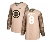 Youth Adidas Boston Bruins #8 Cam Neely Camo Authentic 2017 Veterans Day Stitched NHL Jersey