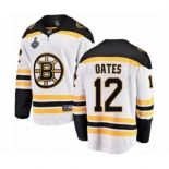 Youth Boston Bruins #12 Adam Oates Authentic White Away Fanatics Branded Breakaway 2019 Stanley Cup Final Bound Hockey Jersey