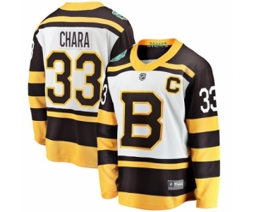 Youth Boston Bruins #33 Zdeno Chara White 2019 Winter Classic Fanatics Branded Breakaway NHL Jersey