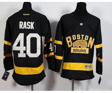 Youth Boston Bruins #40 Tuukka Rask Reebok Black 2016 Winter Classic Premier Jersey