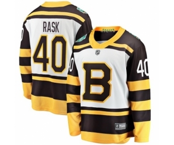 Youth Boston Bruins #40 Tuukka Rask White 2019 Winter Classic Fanatics Branded Breakaway NHL Jersey