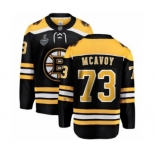 Youth Boston Bruins #73 Charlie McAvoy Authentic Black Home Fanatics Branded Breakaway 2019 Stanley Cup Final Bound Hockey Jersey