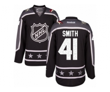 Youth Reebok Arizona Coyotes #41 Mike Smith Authentic Black Pacific Division 2017 All-Star NHL Jersey