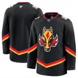 Men's Calgary Flames Blank Black 2024-25 Alternate Stitched Hockey Jersey