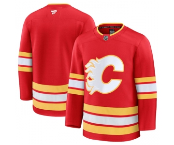 Men's Calgary Flames Blank Red 2024-25 Home Stitched Hockey Jersey