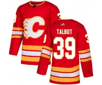 Men's Flames #39 Cam Talbot Red Alternate Authentic Stitched Hockey Jersey