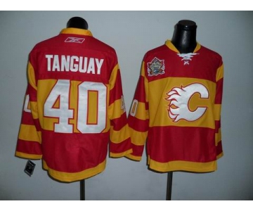nhl jerseys calgary flames #40 tanguay red[winter classic]