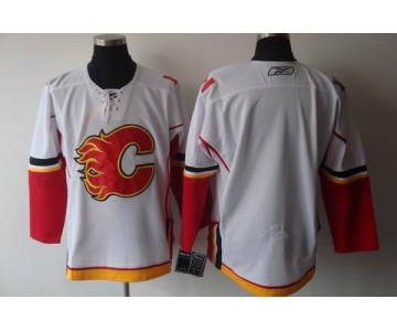 nhl jerseys calgary flames blank white