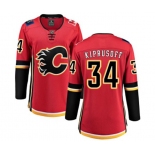 Women Calgary Flames #34 Miikka Kiprusoff Fanatics Branded Red Home Breakaway Hockey Jersey