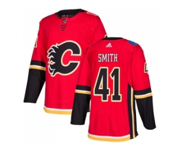 Youth Adidas Calgary Flames #41 Mike Smith Red Home Authentic Stitched NHL Jersey