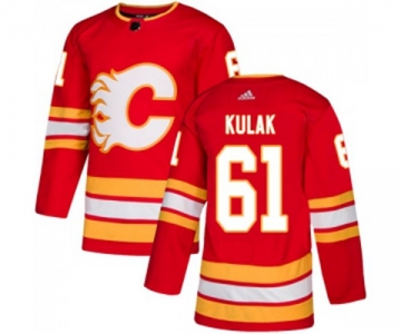 Youth Calgary Flames #61 Brett Kulak Authentic Red Alternate Hockey Jersey