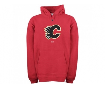 Reebok Calgary Flames Primary Logo Hooded Sweatshirt