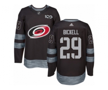 Men's Adidas Carolina Hurricanes #29 Bryan Bickell Authentic Black 1917-2017 100th Anniversary NHL Jersey
