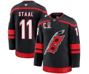 Men's Carolina Hurricanes #11 Jordan Staal Black 2026 Stanley Cup Champions And C Patch Home Stitched Hockey Jersey Men's Carolina Hurricanes #11 Jordan Staal Black 2026 Stanley Cup Champions And C Patch Home Stitched Hockey Jersey