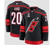 Men's Carolina Hurricanes #20 Sebastian Aho Black 2026 Stanley Cup Champions Home Stitched Jersey Men's Carolina Hurricanes #20 Sebastian Aho Black 2026 Stanley Cup Champions Home Stitched Jersey