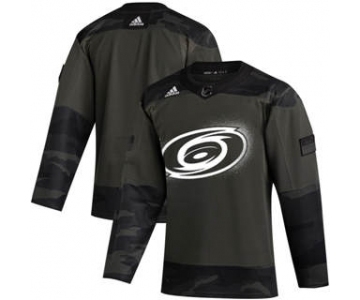 Men's Carolina Hurricanes 2019 Veterans Day Authentic Practice Hockey Jersey Camo
