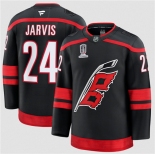 Men's Carolina Hurricanes #24 Seth Jarvis Black 2026 Stanley Cup Champions Home Stitched Jersey Men's Carolina Hurricanes #24 Seth Jarvis Black 2026 Stanley Cup Champions Home Stitched Jersey