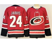 Men's Carolina Hurricanes #24 Seth Jarvis Red 2024-25 Stitched Hockey Jersey Men's Carolina Hurricanes #24 Seth Jarvis Red 2024-25 Stitched Hockey Jersey