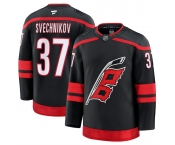 Men's Carolina Hurricanes #37 Andrei Svechnikov Black 2024-25 Home Stitched Hockey Jersey