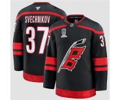 Men's Carolina Hurricanes #37 Andrei Svechnikov Black 2026 Stanley Cup Champions Home Stitched Jersey Men's Carolina Hurricanes #37 Andrei Svechnikov Black 2026 Stanley Cup Champions Home Stitched Jersey