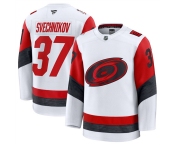 Men's Carolina Hurricanes #37 Andrei Svechnikov White 2025 Away Stitched Hockey Jersey Men's Carolina Hurricanes #37 Andrei Svechnikov White 2025 Away Stitched Hockey Jersey