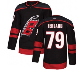 Men's Carolina Hurricanes #79 Michael Ferland Black Alternate Stitched Hockey Jersey