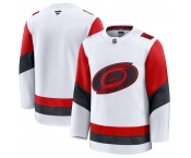 Men's Carolina Hurricanes Blank White 2025 Away Stitched Hockey Jersey Men's Carolina Hurricanes Blank White 2025 Away Stitched Hockey Jersey