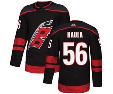 Men's Hurricanes #56 Erik Haula Black Alternate Authentic Stitched Hockey Jersey