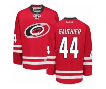 Men's Reebok Carolina Hurricanes #44 Julien Gauthier Authentic Red Home NHL Jersey