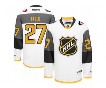 nhl jerseys carolina hurricanes #27 justin faulk white [2016 All Star Stitched]