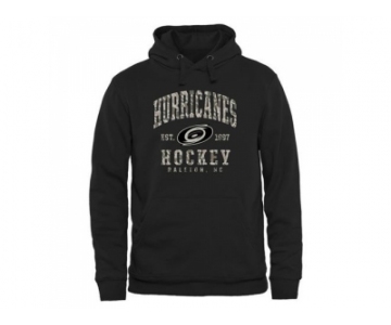 Carolina Hurricanes Black Camo Stack Pullover Hoodie