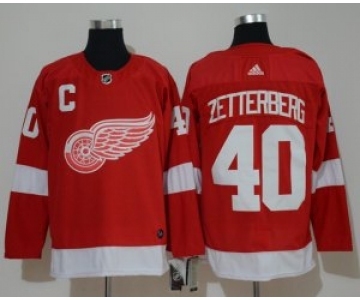 Detroit Red Wings #40 Henrik Zetterberg Red Jersey
